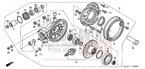 ENGRENAGE MENE DE SORTIE (ST1300) ST13002 de 2002